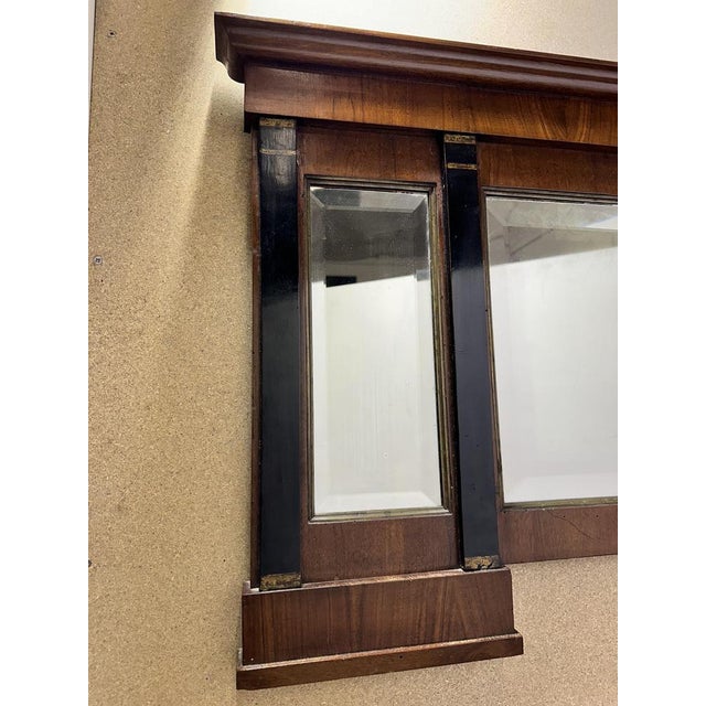 Traditional Antique Empire Style Fireplace Mirror, 1800s For Sale - Image 3 of 9