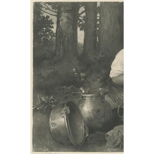 Antique The Tinker Goupil Photogravure after Alphonse Legros, 1880 For Sale - Image 4 of 9