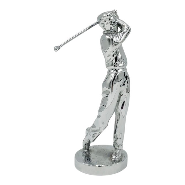 Vintage Louis Lejeune Golfer Car Ornament For Sale