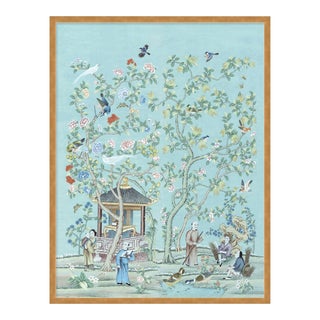 The Tea Garden by Paul Montgomery in Gold Frame, Medium Art Print For Sale