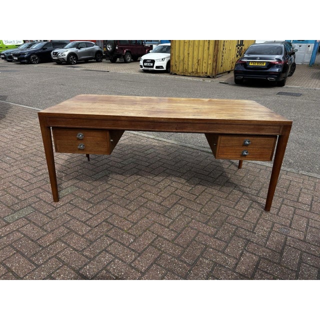Large Mid Century Desk- Finn Hugo For France & Son,"Diplomat Desk" 1960's Strong and solid Does have signs of use and...