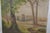Avocado French School of the 20th Century “Landscape at the Pond” Oil on Canvas For Sale - Image 8 of 12