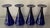 Antique Early 19th Century English George III Blue Cobalt Wine Glasses - Set of 4 For Sale - Image 14 of 18