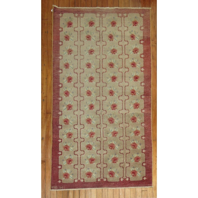 Contemporary Turkish Konya Rug Dated 1961 For Sale - Image 3 of 5