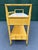 Light Yellow Vintage Thomasville Allegro Faux Bamboo Rolling Serving Cart For Sale - Image 8 of 12