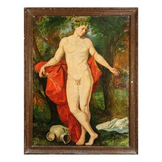 European School, Bacchus (Dionysus), 1850, Oil on Canvas For Sale