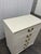 Offered is a 1950s era dresser by Landstrom Furniture. This solid mahogany piece features a classic antique white finish,...