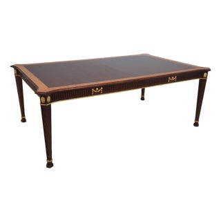 John Widdicomb Neoclassical Mahogany Dining Room Table For Sale