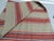Camel Large Vintage Red and Camel Stripes Turkish Textile Panel For Sale - Image 8 of 10