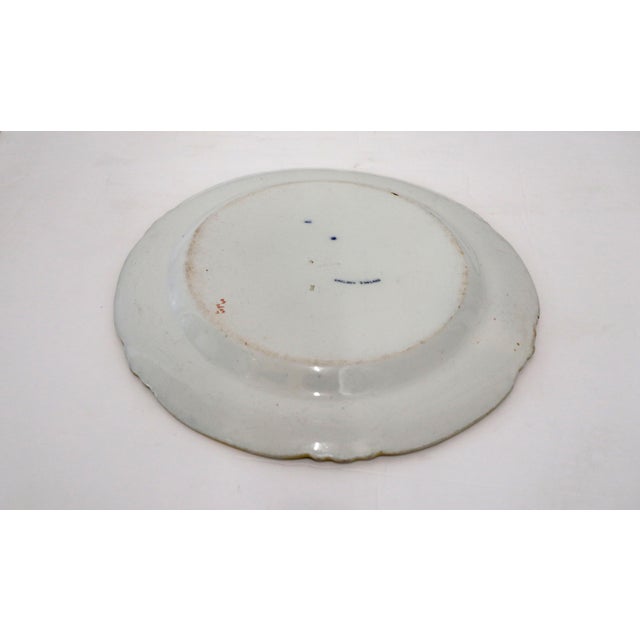 Ceramic Cauldon English Platter with Fluted Edges For Sale - Image 7 of 8