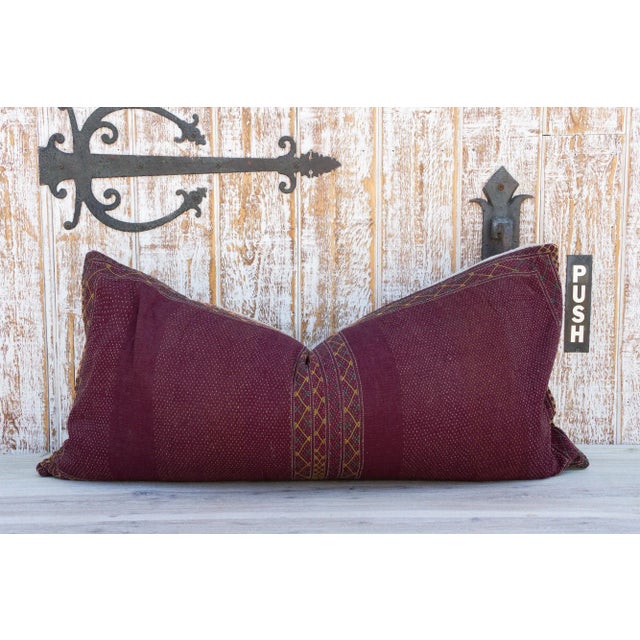 Rasbhari Sindh Sami Quilt Lumbar Pillow For Sale - Image 9 of 9