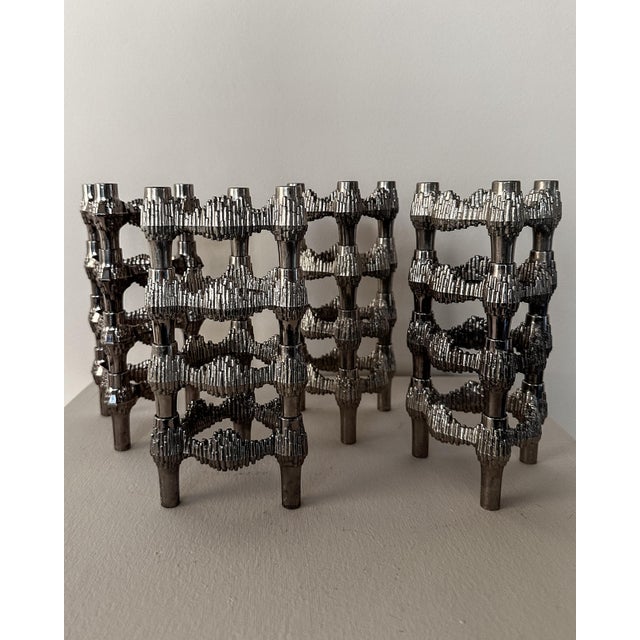Candleholder by Fritz Nagel, 1970s, Set of 16 For Sale - Image 4 of 6