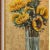 Duke Windsor's Realist Gold Leaf Painting "Sunflower Ill" For Sale - Image 4 of 5
