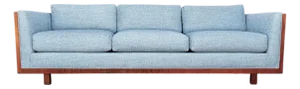 Teak Case Sofa in the Manner of Milo Baughman
