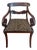 Early 20th Century Neoclassical Style Mahogany Armchair With Leopard Velvet Seat For Sale