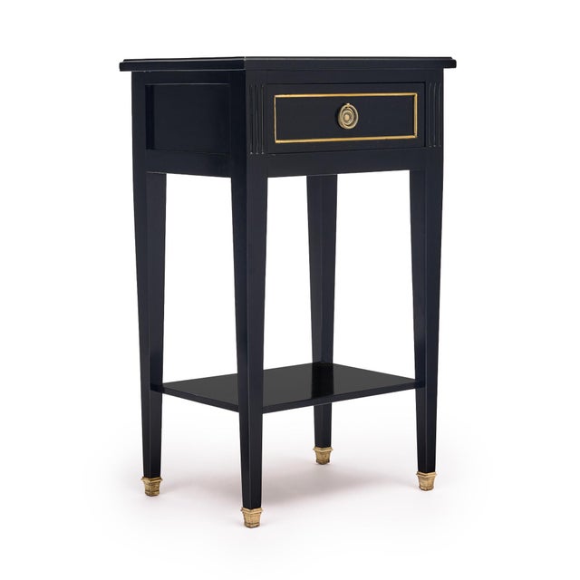 Late 19th Century French Side Tables, Directoire Style, Ebonized Mahogany, 19th Century For Sale - Image 5 of 9