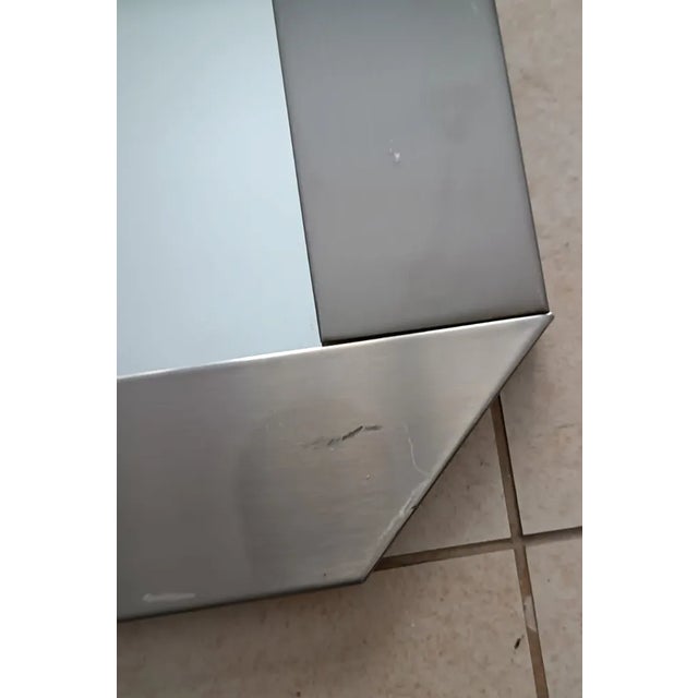 Space age mirror Design Gaetano Sciolari for Valenti Vintage 70s Rectangular shape, wall mounted, can be fixed both...