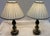 Chinoiserie Vintage Wood Table Lamps With Gold Painted Chinoiserie Designs- A Pair For Sale - Image 3 of 15