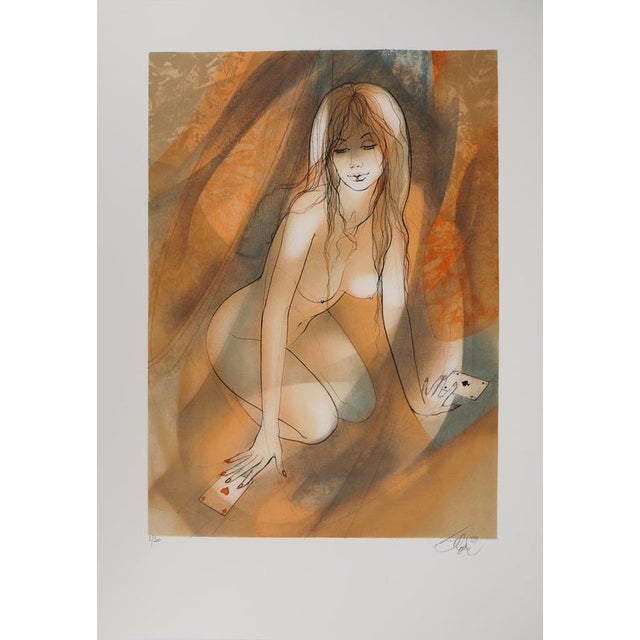 Jean-Baptiste VALADIÉ, Brassens: A pretty flower, Nude, Lithograph For Sale - Image 8 of 8