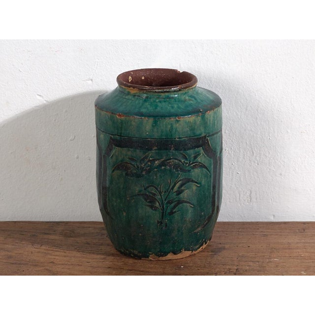 Antique Chinese Stoneware Vase For Sale - Image 6 of 7