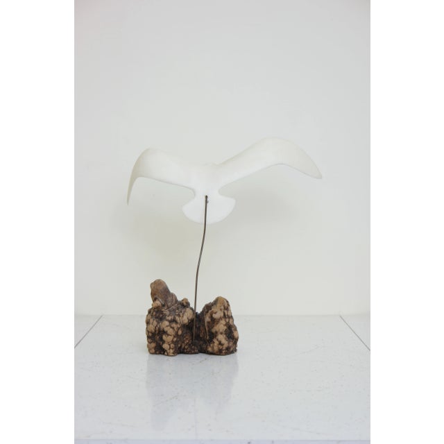 Vintage Flying Seagull Tabletop Sculpture For Sale - Image 6 of 13