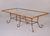 Mid Century Faux Bamboo Metal and Glass Table With Eight Chairs For Sale - Image 10 of 12