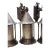 1930s One of 3 Storybook Outdoor Lanterns With Silver Mica Shade For Sale