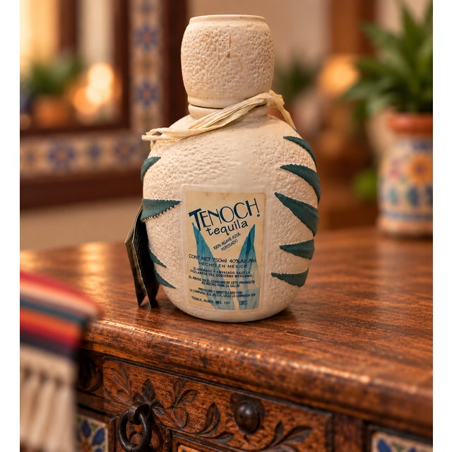 Mexican 1990s Mexican Tenoch Reposado Sculptural Agave Ceramic Tequila Bottle - Empty For Sale - Image 3 of 6