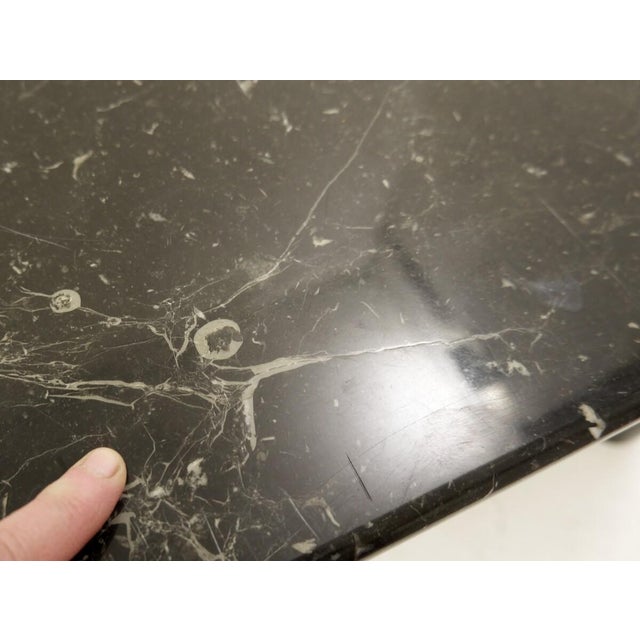 Mid-Century Modern Square Black Marble Coffee Table, 1970s For Sale - Image 10 of 14