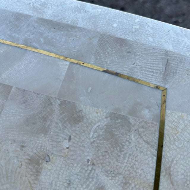 Mid 20th Century Maitland-Smith Tessellated Marble Console Table For Sale - Image 5 of 11