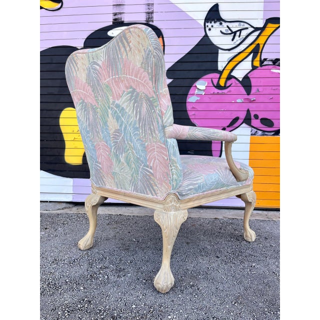 Teal Vintage Coastal Style Bergere Armchairs by Sherrill Furniture- a Pair For Sale - Image 8 of 13