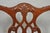 Wood Antique Chippendale Style Mahogany Carved Fretwork Dining Chairs - Set of 10 For Sale - Image 7 of 18