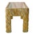 Wood 1980s Organic Modern Crosshatch Woven Rattan & Glass End Tables in the Style of Maitland-Smith – Pair For Sale - Image 7 of 12
