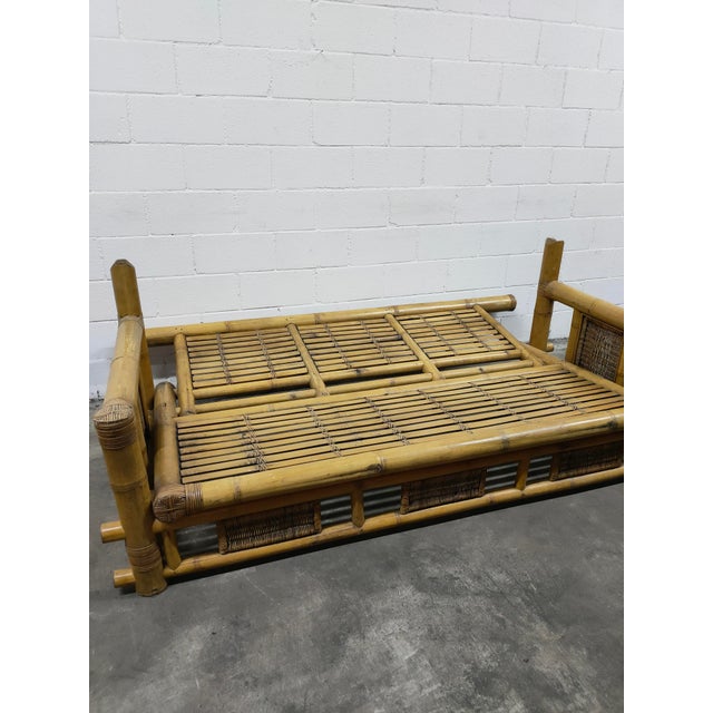 Mid-Century Bamboo Cama Sofa For Sale - Image 14 of 15