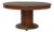 1920s French Oval Art Deco Dining Table With Inlaid Top and Brass Base For Sale