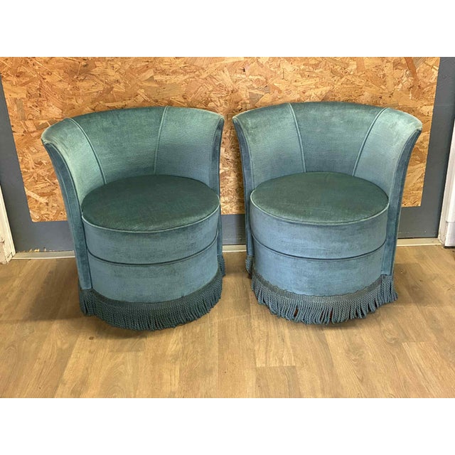 Corduroy Chairs, 1970s, Set of 2 For Sale - Image 12 of 12