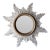 Vintage 1970s Italian Baroque Sunburst Wall Mirror by Euromarchi s.r.l. For Sale