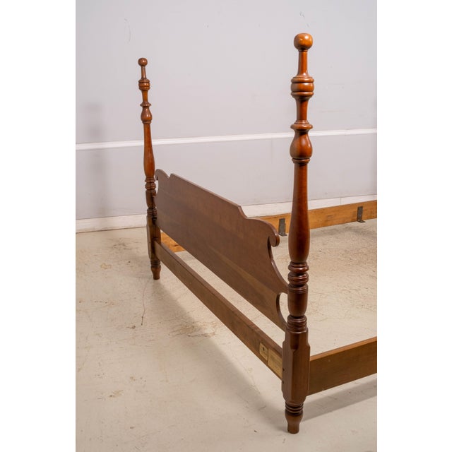 L&jg Stickley Cherry California King Chippendale Style Poster Bed For Sale - Image 15 of 16