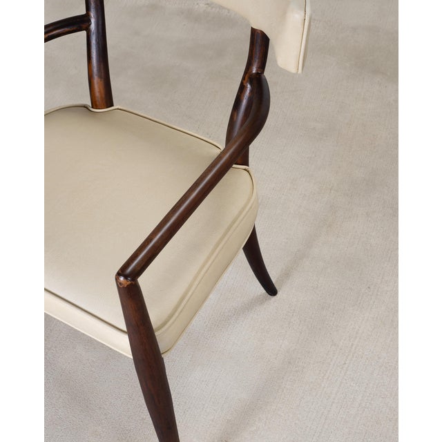 Set of Four T. H. Robsjohn-Gibbings Klismos Dining Armchairs For Sale - Image 15 of 18
