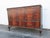 Early 1900s Carved Flame Mahogany Low Dresser Bathroom Vanity 6325 For Sale - Image 14 of 18