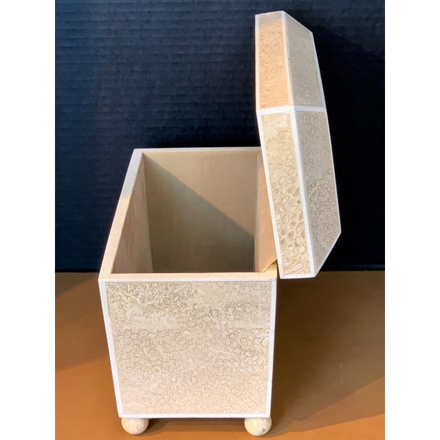 Lacquered Shell and Bone Tapered Sarcophagus Box, by Maitland- Smith For Sale - Image 11 of 12