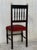 French Country 19th Set of Six Spanish Chairs With Bronze Details and Red Velvet Upholstery For Sale - Image 3 of 11