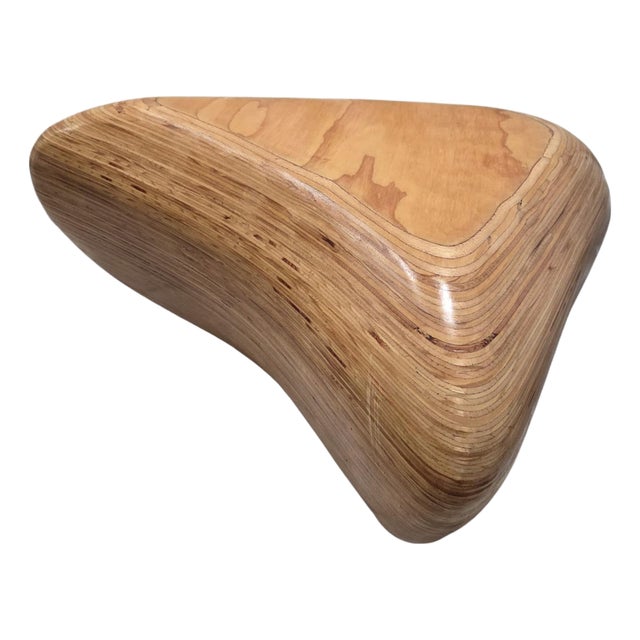 Dessin Mobel Pebble Boomerang M Bench by Sophie Le Bienvenu – Ex-Zaha Hadid Lead Architect, Limited Edition, CNC-Milled Plywood, Peru 2021 For Sale