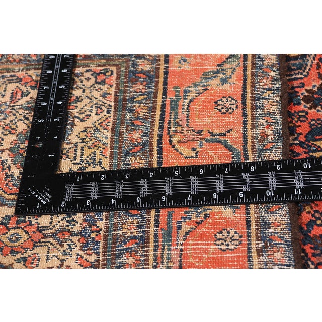 Textile Antique Persian Bibikabad Rug Runner, 03'05 X 17'00 For Sale - Image 7 of 10