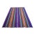 Bright Multi Color Striped Turkish Rug, 5'6x8'6 Authentic Village Kilim, Mid Century Modern Home Decor For Sale
