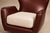 Pair of Brazilian Modernist Armchairs in Hardwood, Burgundy Leather & Bouclé by Carlo Hauner, Brazil, 1950s - Lot 466B For Sale - Image 9 of 18