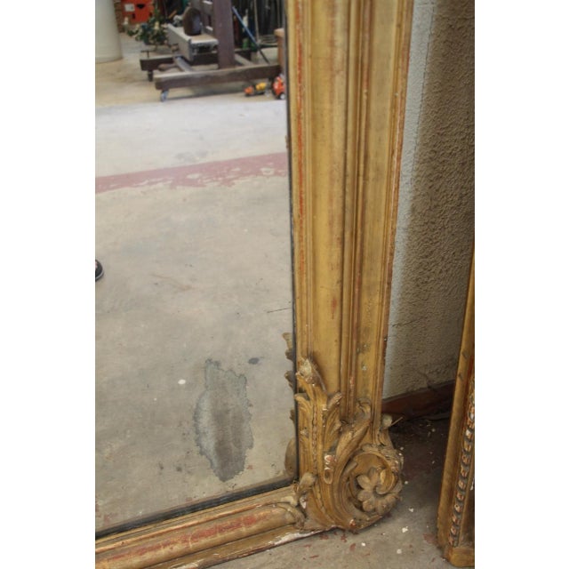 Large Giltwood Mirror, 19th Century For Sale - Image 6 of 13