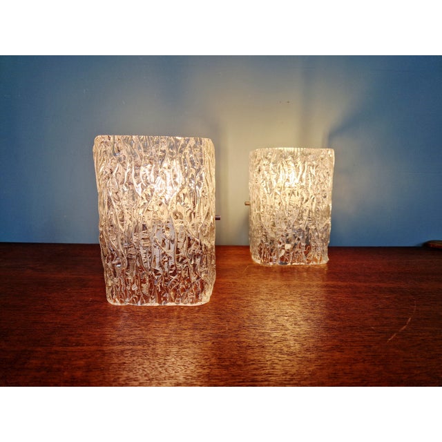 Frosted Glass Wall Lamps by J. T. Kalmar, 1970s, Set of 2 For Sale - Image 10 of 14