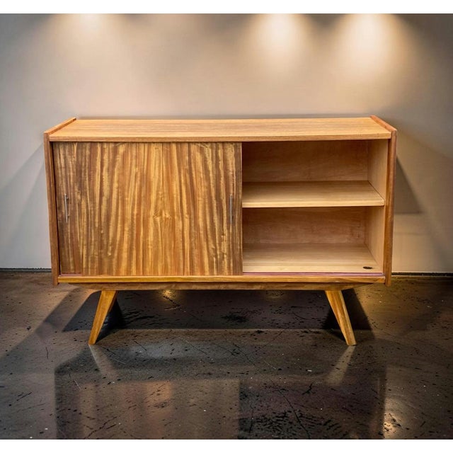 Mid-Century Modern Walnut Sideboard by Słupskie Fabryki Mebli, 1960s For Sale - Image 6 of 16