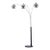 84-Inch Adjustable Mid Century Orson Arc Floor Lamp by Nova of California - Matte Black, Brushed Nickel, Marble Base, Dimmer Switch For Sale